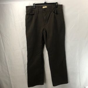Blue Mountain 36x30 dark brown work pants. 100% cotton.